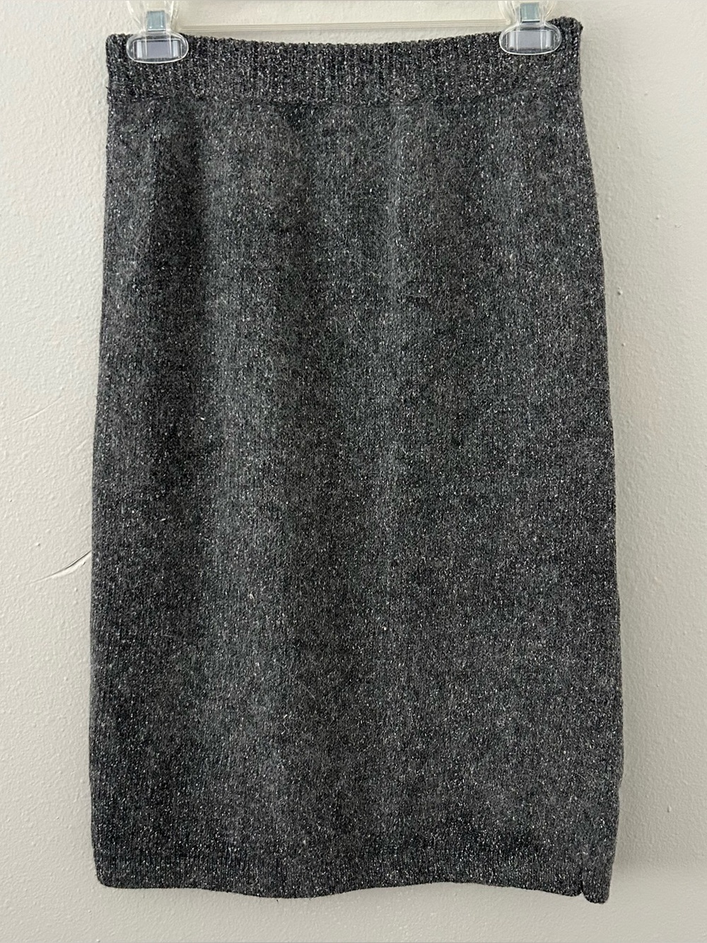 Vintage Segue Silk Angora Rabbit Hair Lambswool Knit Pencil Sweater Skirt Size S